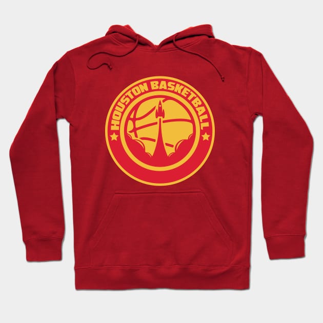 Houston basketball alternative vintage logo Hoodie by Dystopianpalace